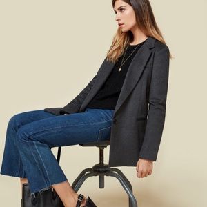 Reformation Carnaby black coat blazer NWT SZ S
